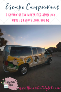 Pinnable Graphic for Escape Mavericks Campervan Review